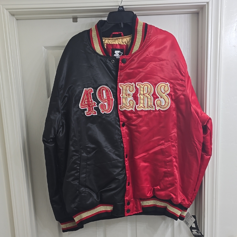 STARTER NFL 49ers Red and Black Jacket